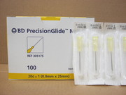 Needles BD 20 x 1" 100/box